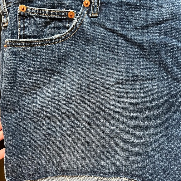 GAP 34 Denim Jean Indigo Cut Offs Dark Wash 3 inch Shorts NWT - Picture 7 of 11